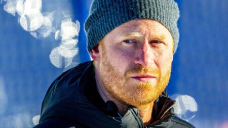 Prince Harry, Duke of Sussex at snowboarding during Invictus Games Vancouver Whistler 2025 in Canada.