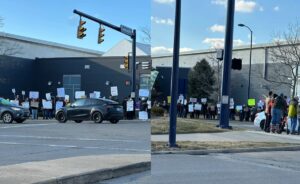 Eaton Ohio Tesla dealership protests