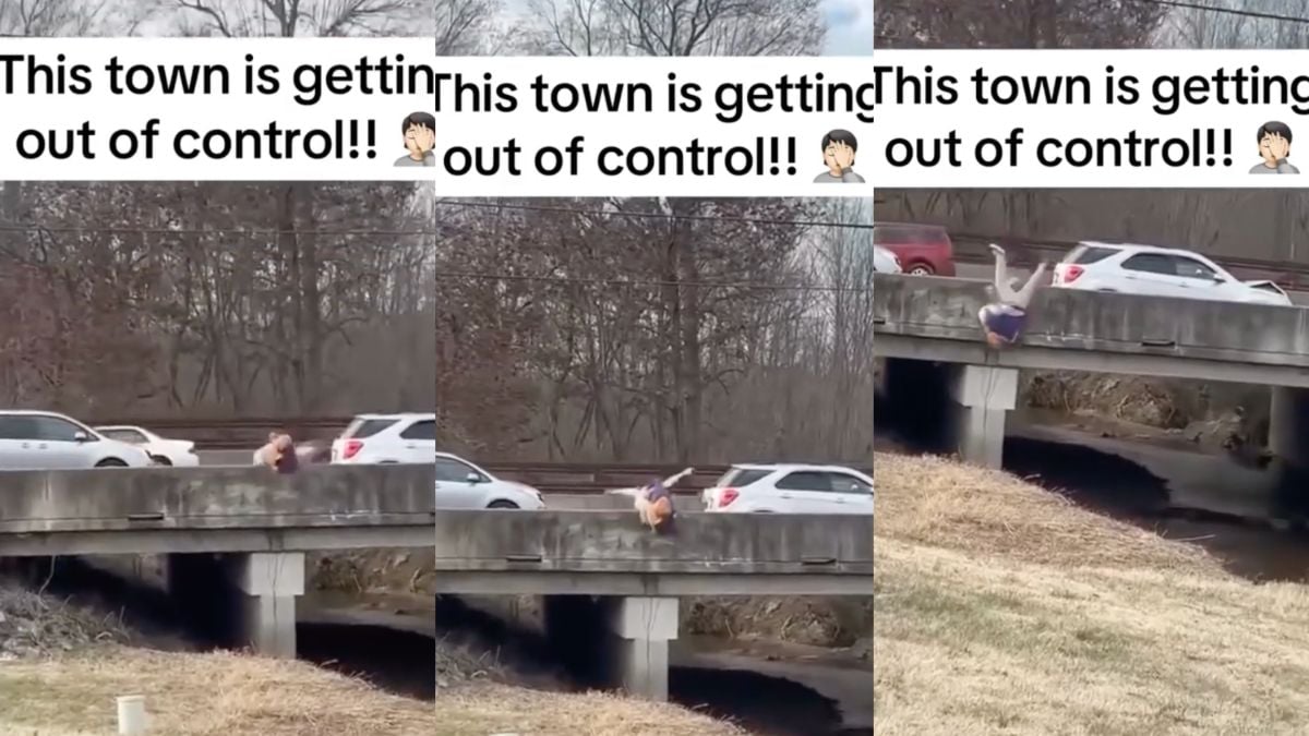 Road Rage in Kentucky Ends in ‘Mutually Assured Destruction’ as Two Dudes Wrestle Each Other off a Bridge: ‘Double Ko’
