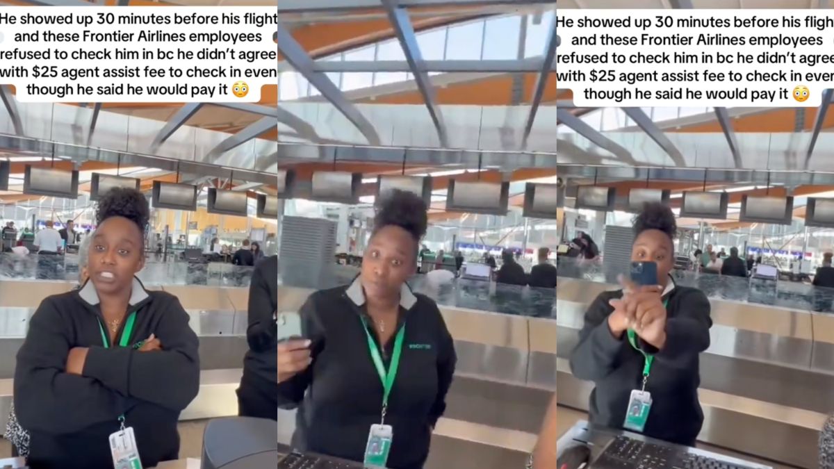Frontier Airline Workers Humiliate Denver Passenger Over $25 Agent Assist Fee: ‘You’re Not Getting on Your Flight!’
