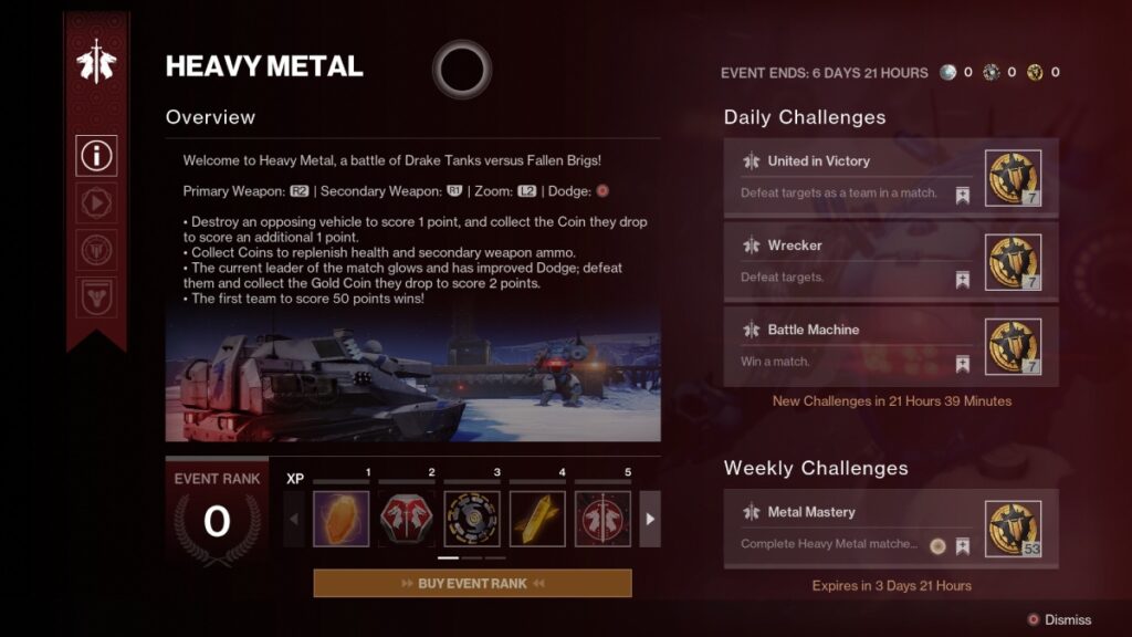 Heavy Metal Rewards
