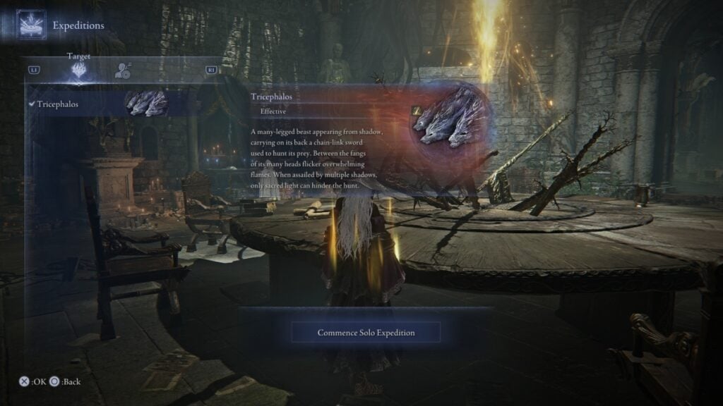 Expedition Menu