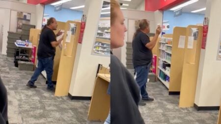 Man shouting at pharmacist in South Florida CVS