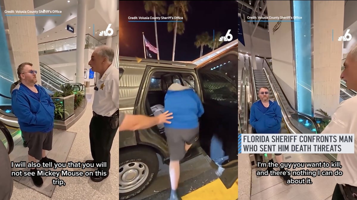 Man Who Sent Death Threats to Florida Sheriff Gets a Serious Wake up Call: ‘You Will Not See Mickey Mouse on This Trip’