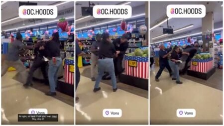 Homeless man steals two beers instigating a chaotic physical altercation