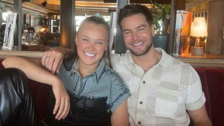 JoJo Siwa and Chris Hughes