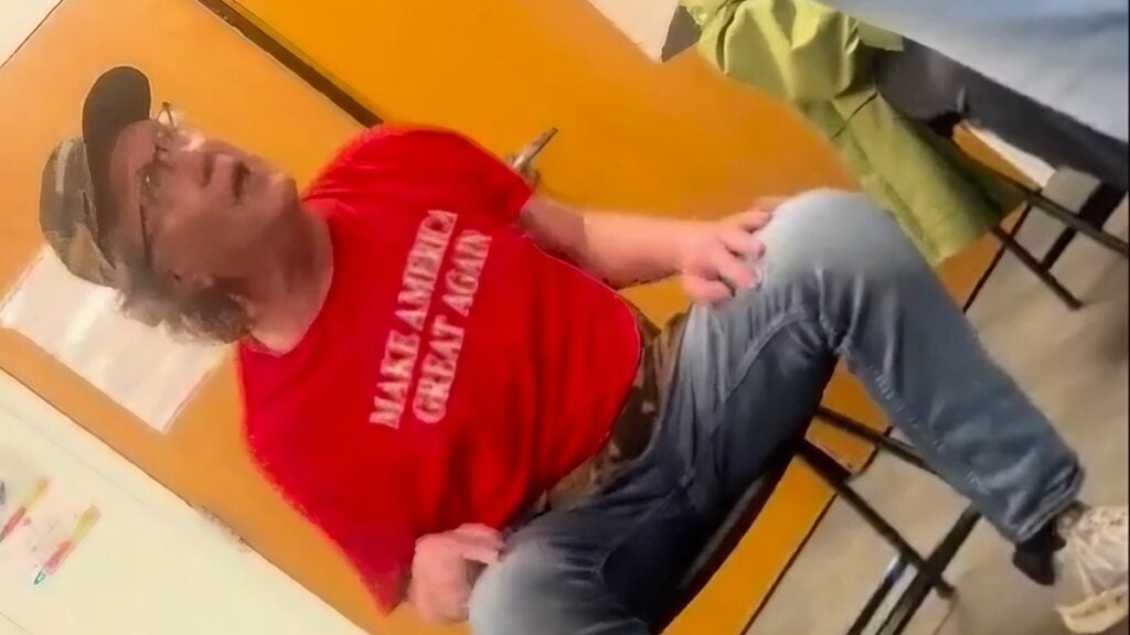 MAGA supporter at book signing