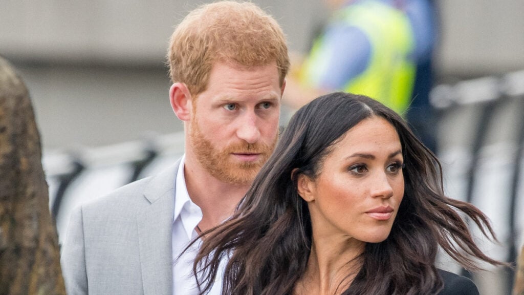Photo of Prince Harry an his wife Meghan Markle.