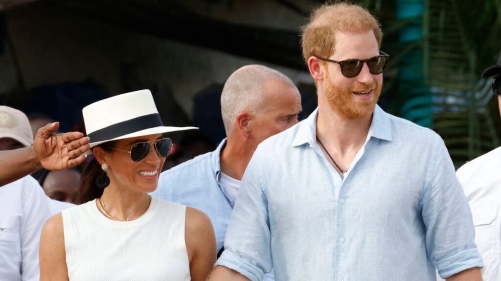 Prince Harry and his wife Meghan Markle.