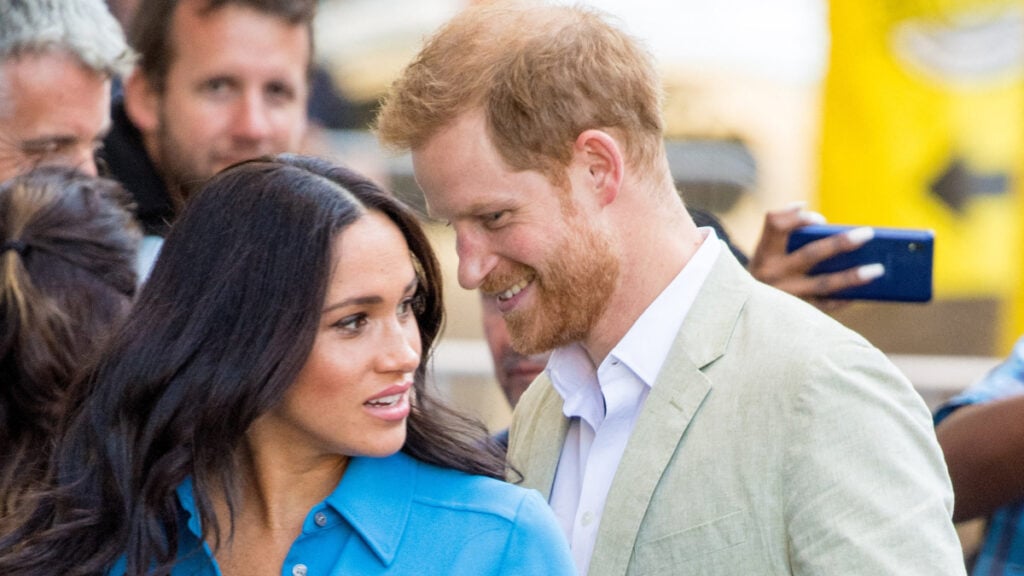 Prince Harry and his wife Meghan Markle.