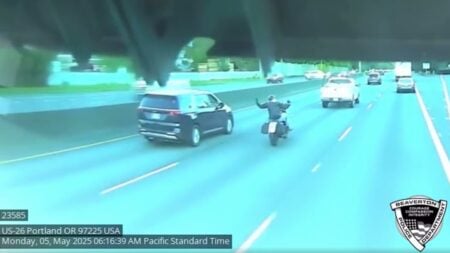 Road rage incident in Beaverton, Oregon