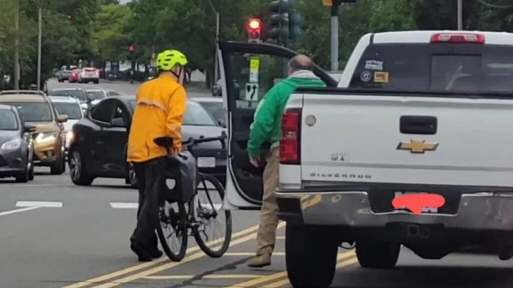 A picture of the Massachusetts cyclist.