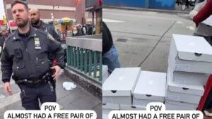 A picture taken by the New York man.