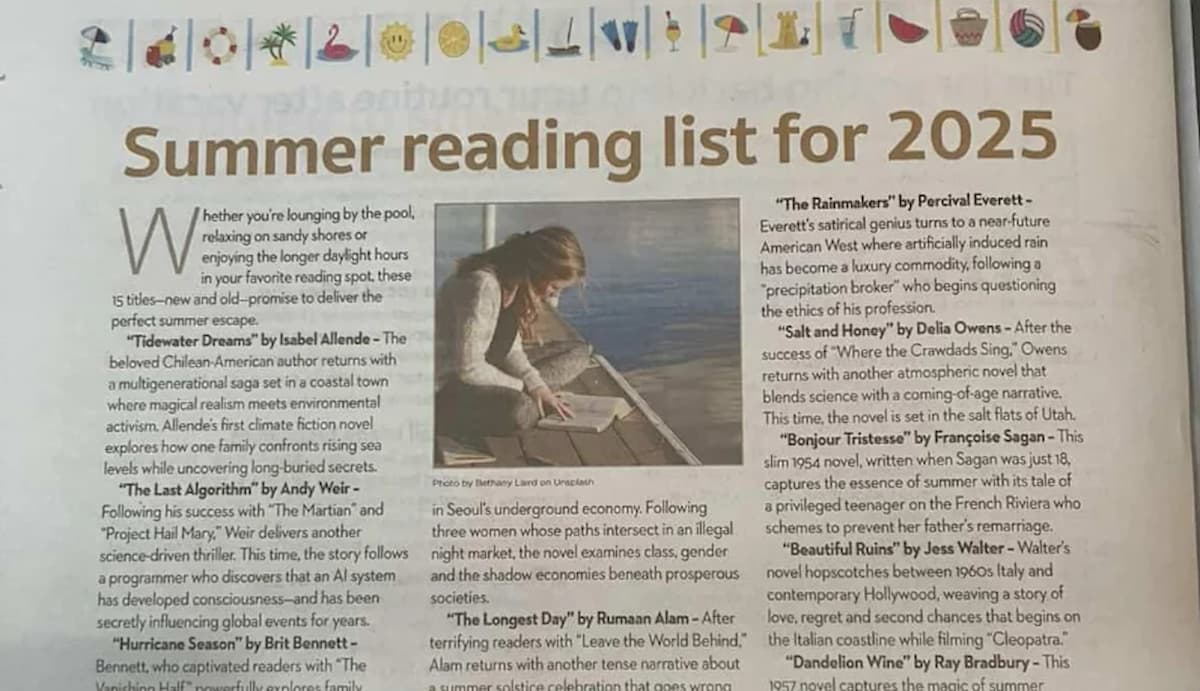 Chicago Sun-Times Busted for Publishing Fake Book List Written by Chatbot: ‘This is so embarrassing’