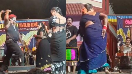 indian show whipping female dancers