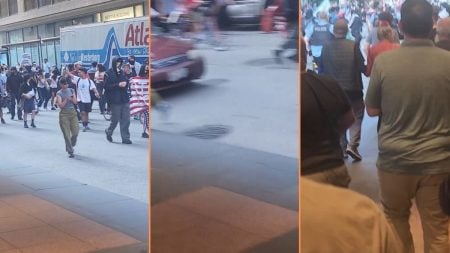 Car Drives Through Chicago ICE Protest 'This is Just Sad'