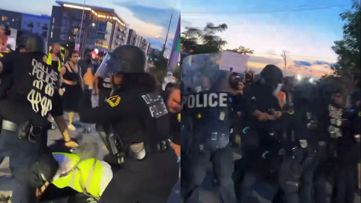Dallas Protester Tased and Punched After Allegedly Attacking Police During Anti ICE Rally: ‘Don’t Do Crimes’