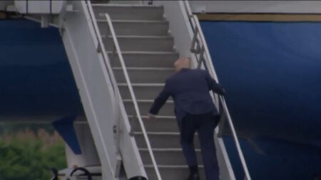 Donald Trump Tripping on Air Force One