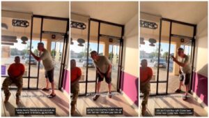 Crazy drunk racist White man harasses, threatens, and physically assaults hispanic woman