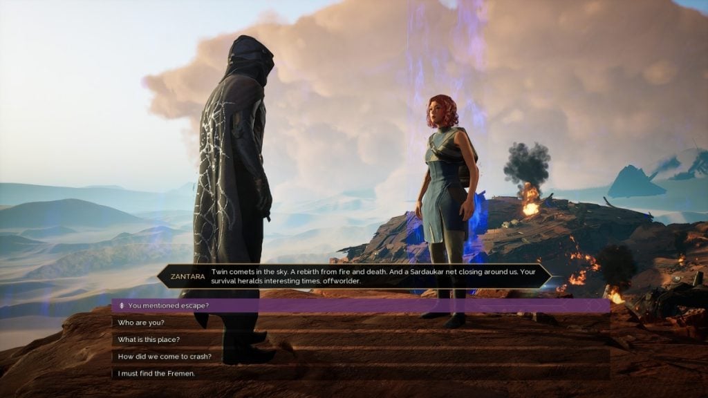 Dialogue choices