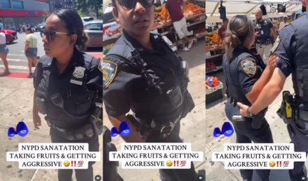 NYPD officer has a power trip