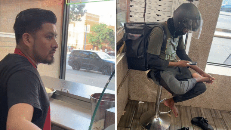 New York Delivery Man Massages His ‘Disgusting’ Bare Foot Before Delivering Pizza: ‘Uber Feets’ New York Delivery Man Massages His 'Disgusting' Foot Before Delivering Restaurant Meal