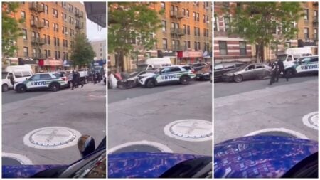 New York Police Struggle to Stop Dangerous Driver in Shocking Viral Clip
