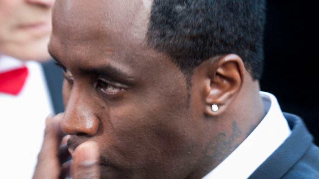 San Diddy Combs at a court hearing.