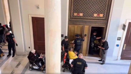 Wheelchair Users Arrested on Capitol Hill in Protest Against Medicaid Cuts: ‘This Is F****ng Disgusting'