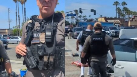 A picture of the California officers.