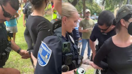 A picture of the Georgia protester.