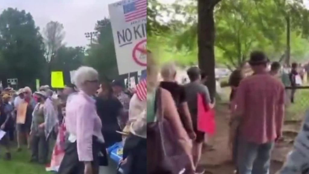 A picture of the North Carolina protesters.