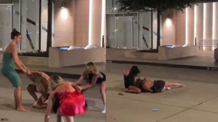 A picture of the Texas fight.