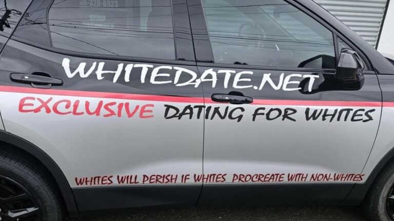 A picture of the Washington racist car.