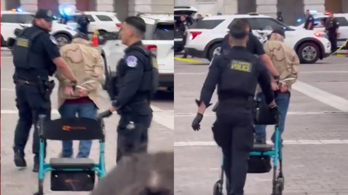 80-Year-Old Maryland Veteran Zip Tied by Merciless Police for Protesting Trump: ‘Their Karma Will Come’
