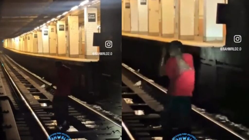 A picture of the zombie-like New York figure.