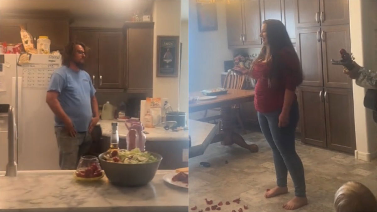 Arizona Woman Delivers ‘Hard To Watch’ Anniversary Gift and Her Husband’s Reaction Says It All