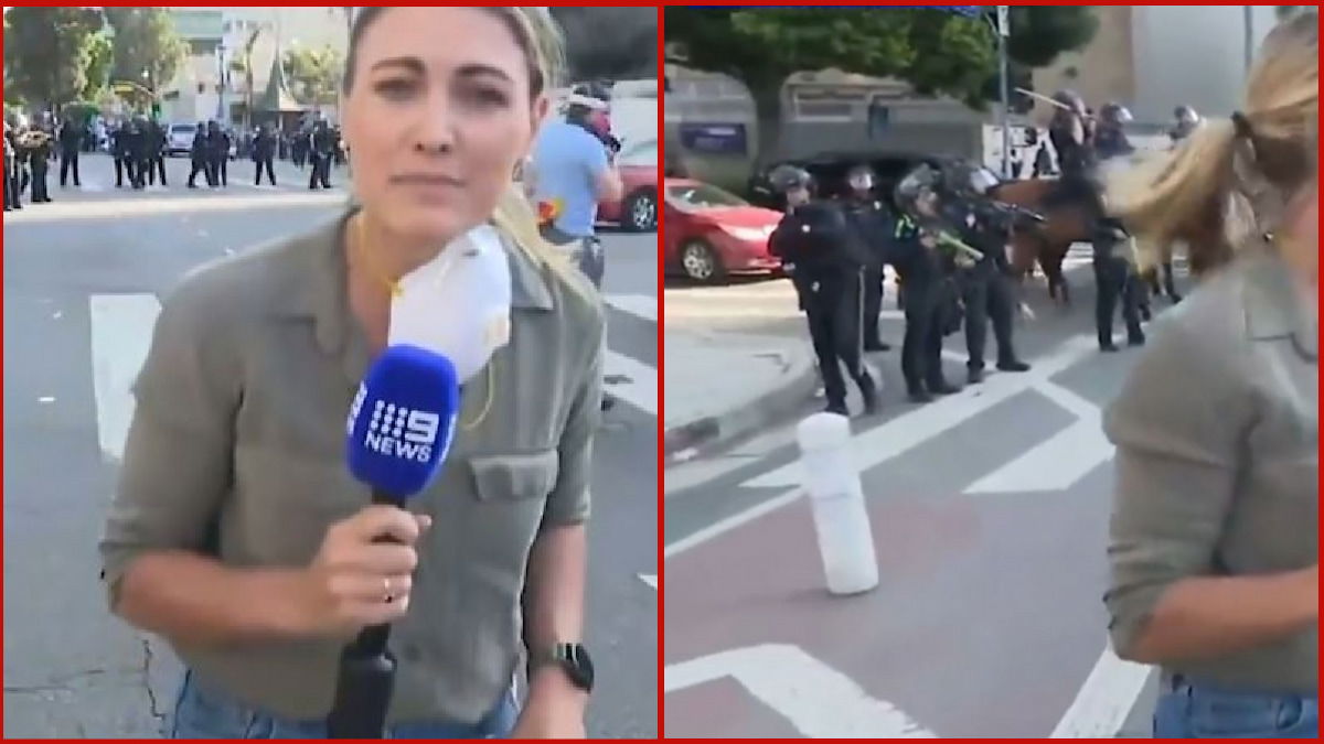Foreign Reporter Shot by Insane Los Angeles Cop During Massive ICE Protest in Stunning Viral Video ‘Welcome to America’