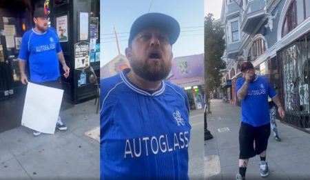 San Francisco tacoflake has a cry about a sign