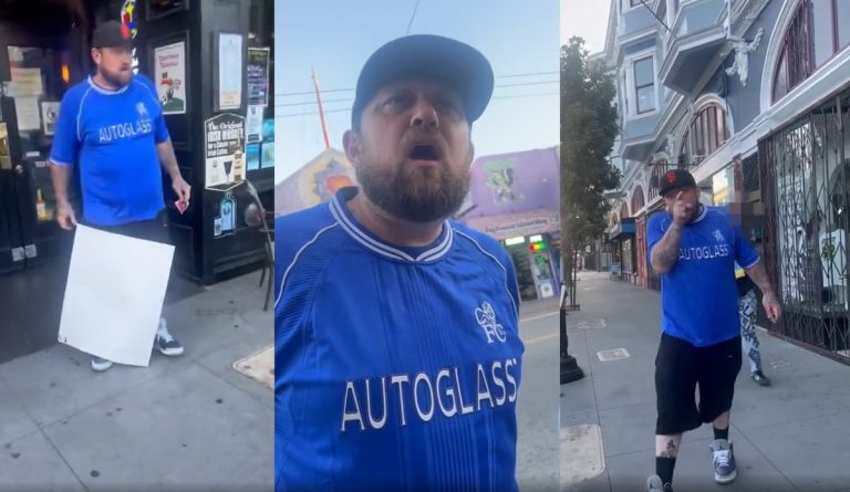 San Francisco tacoflake has a cry about a sign