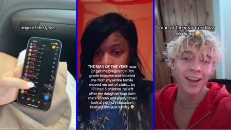 texas woman shares her story of abuse using tiktoks man of the year trend