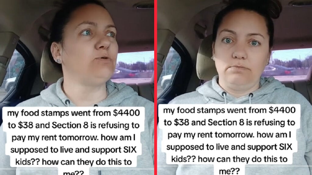 tiktoker mama_shiloh.x0 from texas ranting about the loss of food stamps