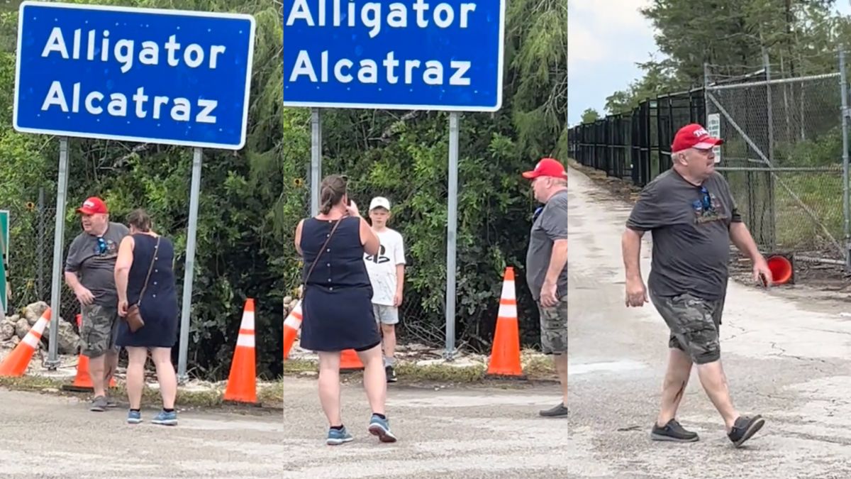 Florida MAGA Family Takes Kid on Excursion to Alligator Alcatraz Concentration Camp for Photoshoot: ‘Nice Christian Family Outing’