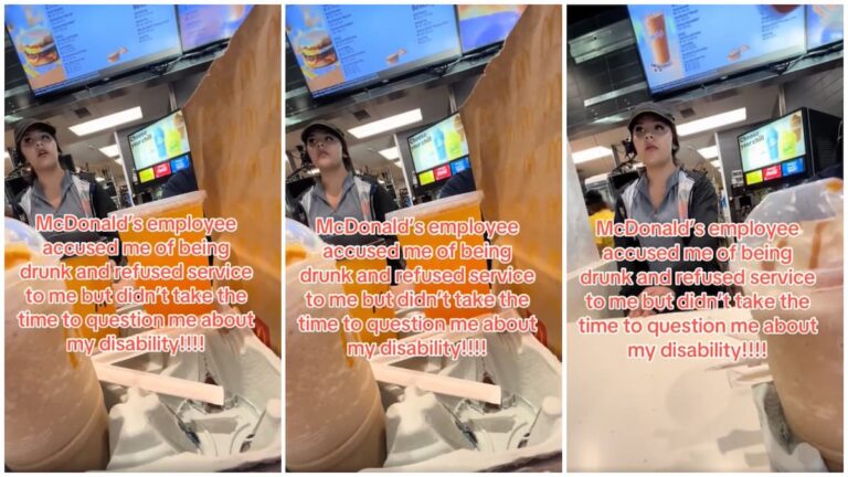 California McDonald's Employee Refuses Service to Disabled Man Because She Thought He Was Drunk