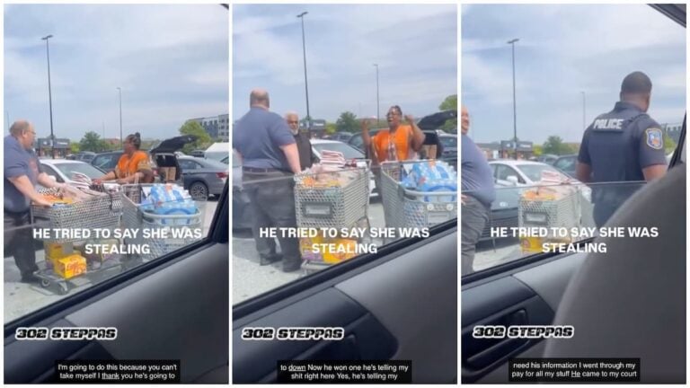 Delaware Male Karen Wrongly Accuses Black Woman of Stealing Her Shopping in Cringey Viral Clip