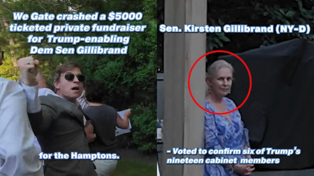 Protesters Invade Hamptons Mansion and Disrupt Senator Gillibrand’s Elite Fundraiser: ‘She Makes Me Sick'