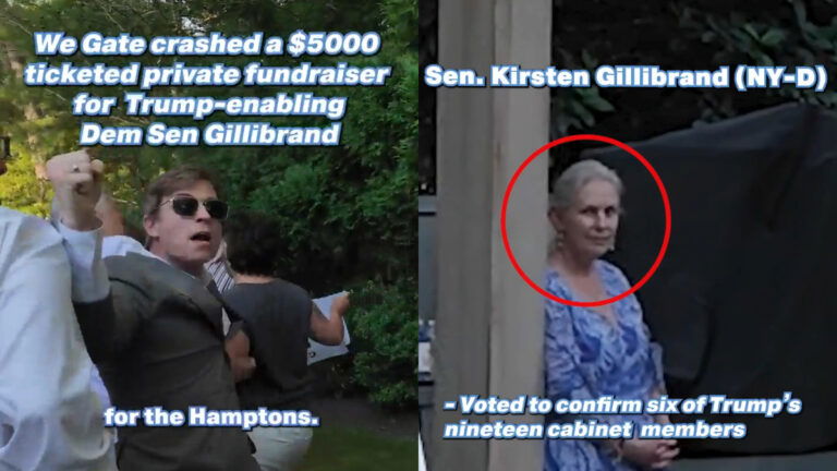 Protesters Invade Hamptons Mansion and Disrupt Senator Gillibrand’s Elite Fundraiser: ‘She Makes Me Sick'