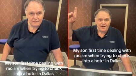 Hotel Worker Clams Up When Texas Man Calls Him Out on His Racism