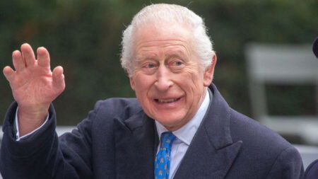 King Charles, British monarch.