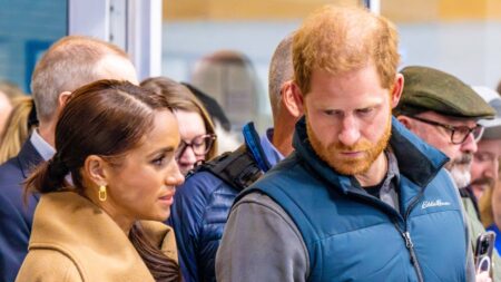 Prince Harry and his wife Meghan Markle.